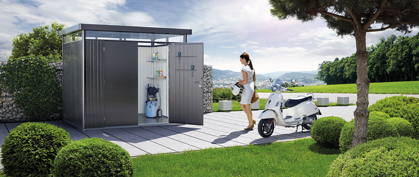 Metall-Gartenhaus von Biohort 